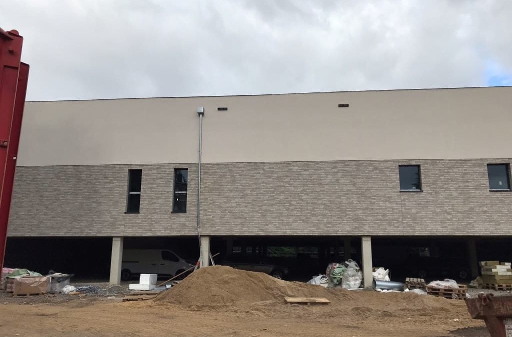 Aktueller Stand zum Bau des neuen Edeka-Marktes an der Gielenstraße